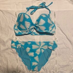 Blue & White Aerie Swimsuit
